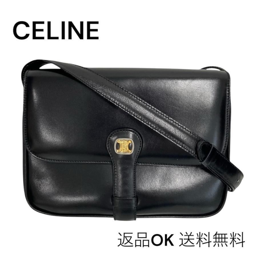 CELINE セリーヌ / ヴィンテージトリオンフショルダーバッグ CELINE（セリーヌ） 【返品OK】CELINE トリオンフ レザー ショルダー