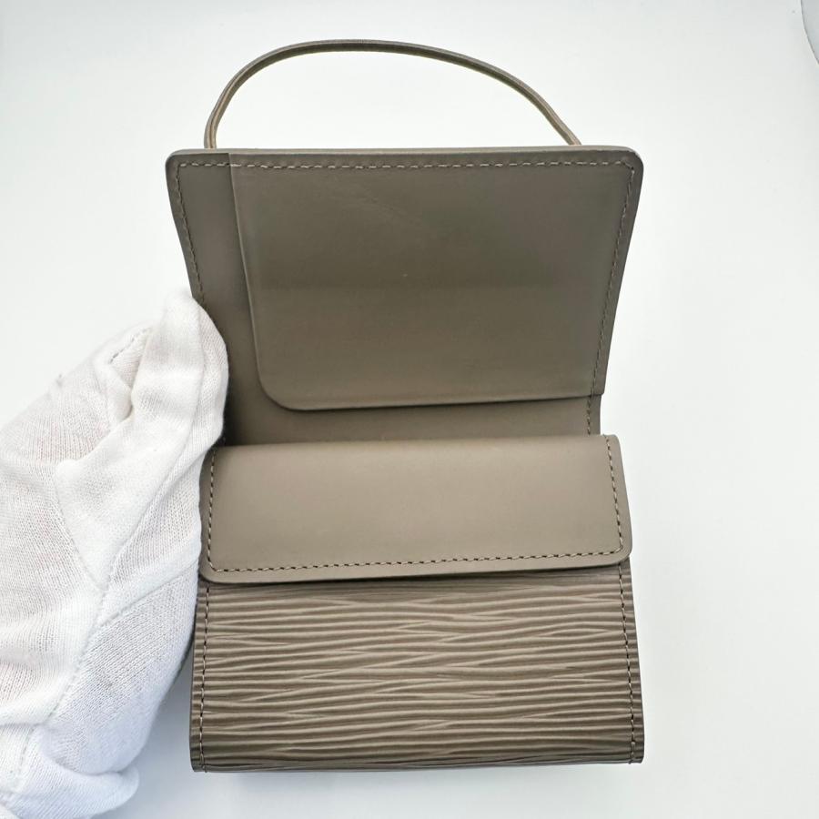 け*ん様 美品 ルイ ヴィトン エピ ポルトモネ エラスティック 3つ折財布 LOUIS VUITTON（ルイ・ヴィトン） 【返品OK】美品 エピ ポルトモネ