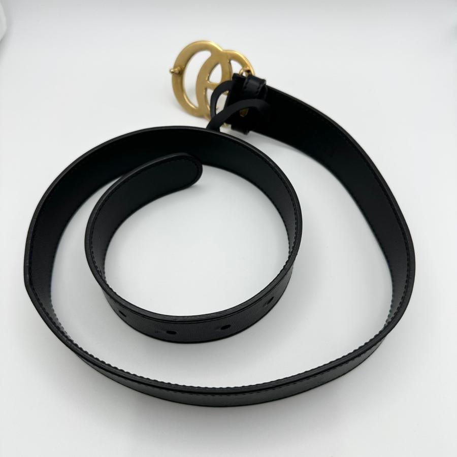 グッチ 414516 レザー GGマーモントベルト GUCCI（グッチ） 【返品OK】GUCCI GGマーモント ダブルG 414516 レザー