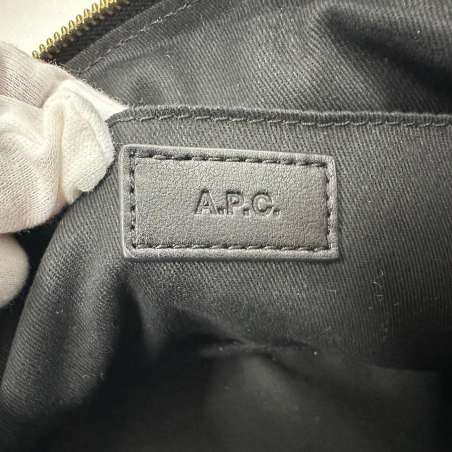 【返品OK】美品 A.P.C. アーペーセー NINON ニノン スモール ドローストリングバッグ ショルダーバッグ ブラック【D467901166906ミ2510】の画像