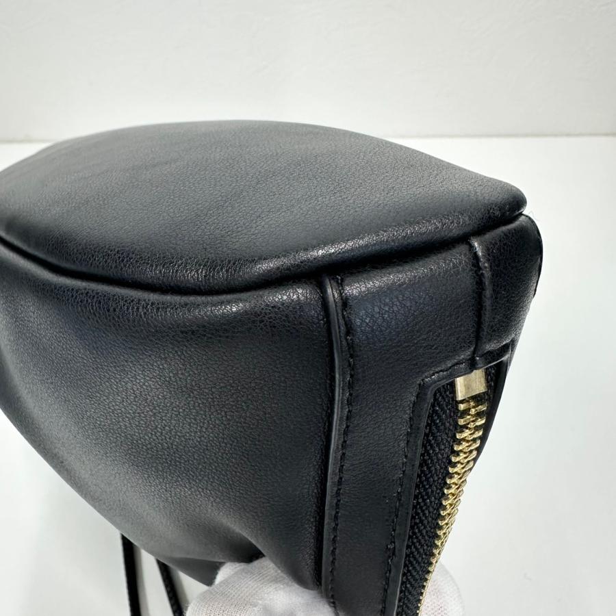 【返品OK】美品 A.P.C. アーペーセー NINON ニノン スモール ドローストリングバッグ ショルダーバッグ ブラック【D467901166906ミ2510】の画像