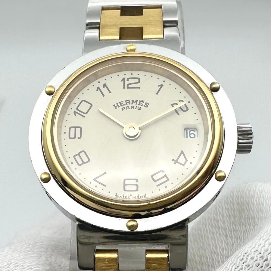 HERMES（エルメス） 【返品OK】新品電池交換済み クリッパー デイト SS