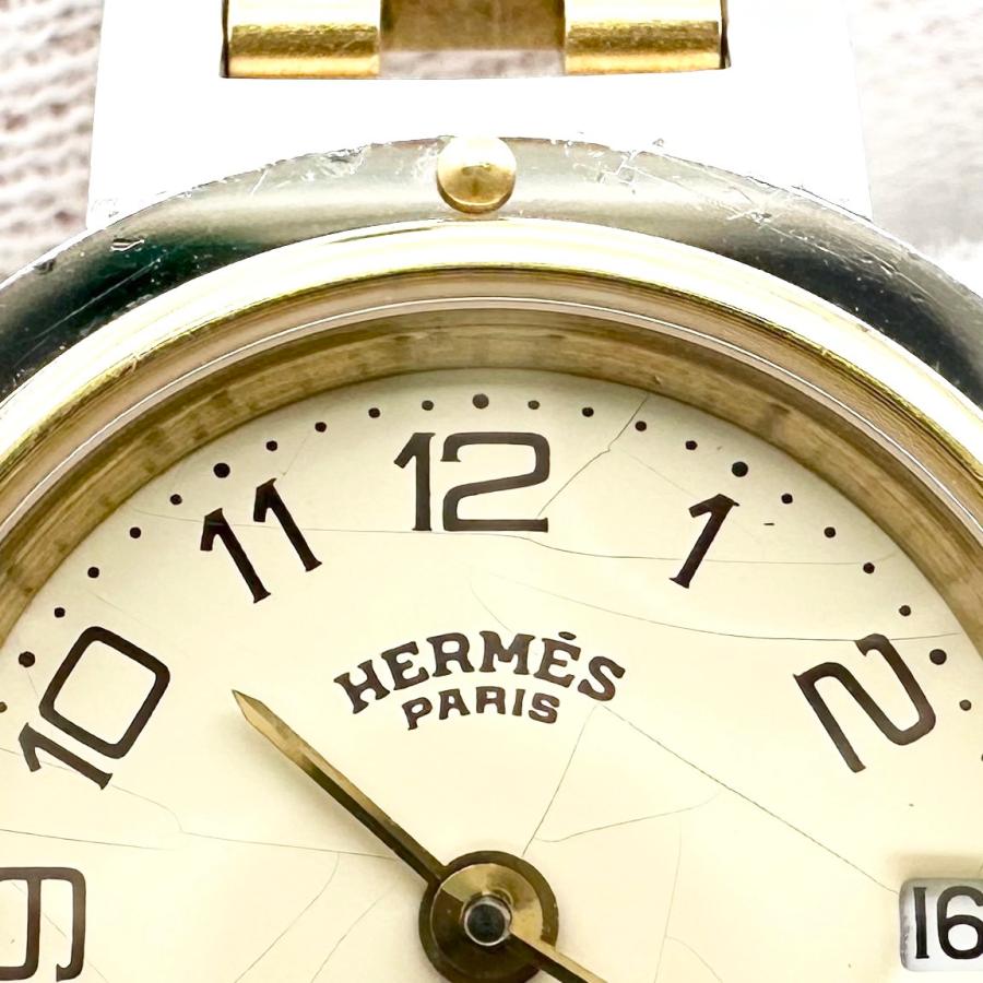 HERMES（エルメス） 【返品OK】新品電池交換済み クリッパー デイト SS