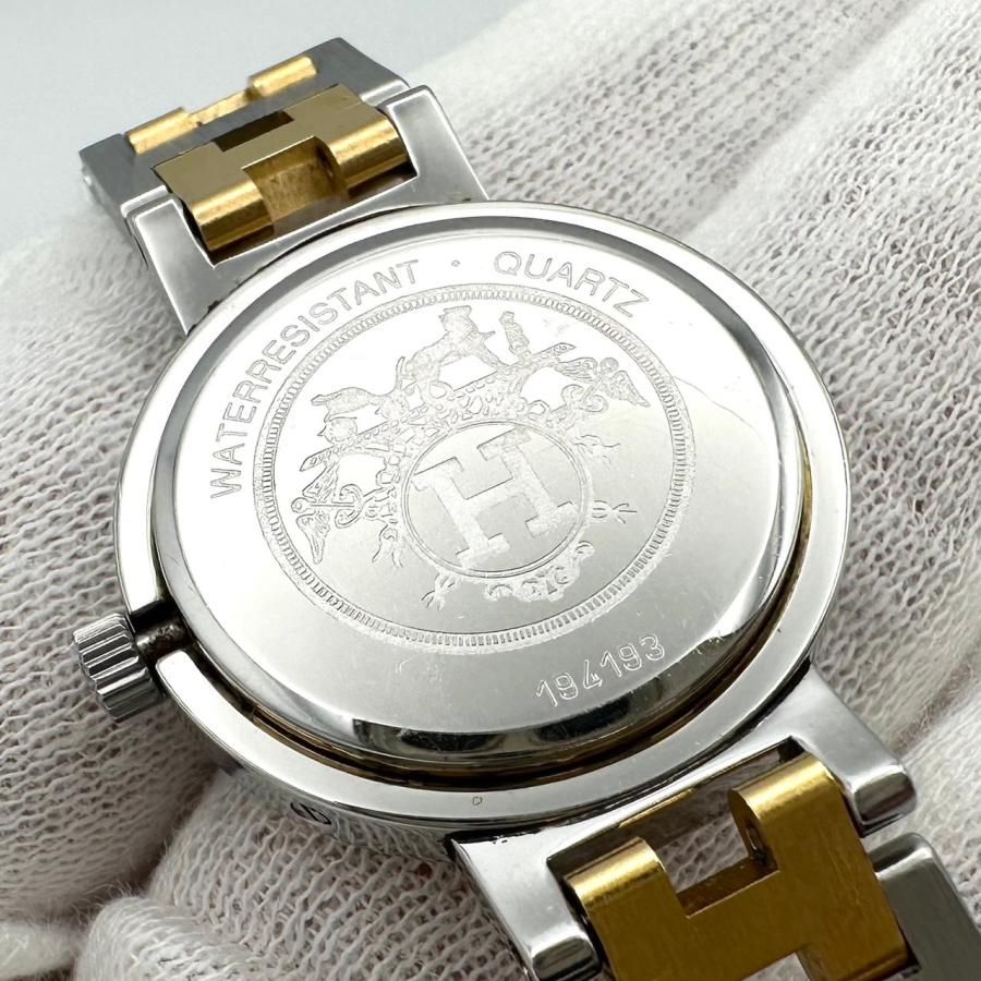 tohasyu【電池交換済み】 HERMES クリッパー レディース HERMES（エルメス） 【返品OK】新品電池交換済み クリッパー デイト SS