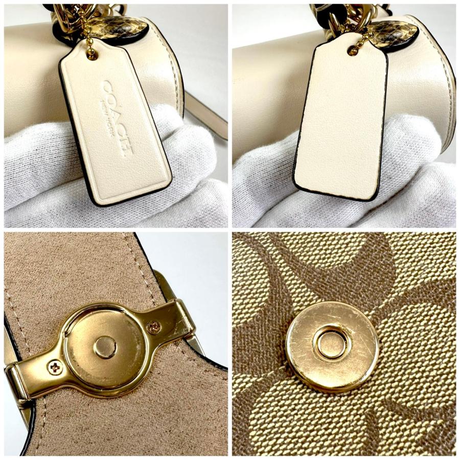 COACH（コーチ） 【返品OK】美品 シグネチャー キャンバス 2way 