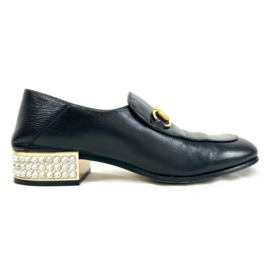 【GUCCI】ホースビット ローファー 37 GUCCI（グッチ） 【返品OK】GUCCI ホースビット クリスタル ローファー