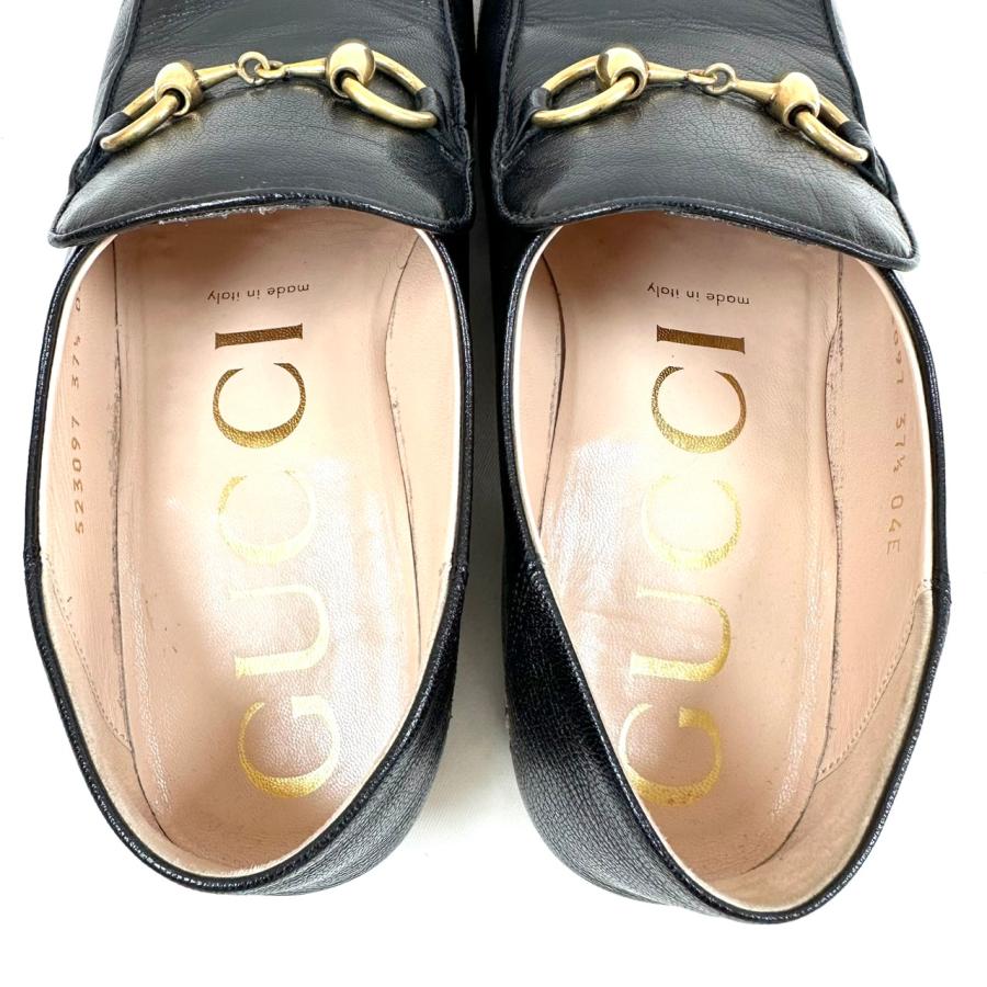 GUCCI（グッチ） 【返品OK】GUCCI ホースビット クリスタル ローファー