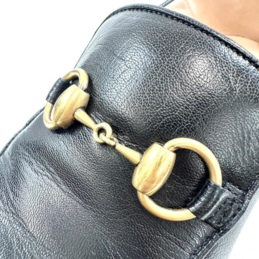 GUCCI（グッチ） 【返品OK】GUCCI ホースビット クリスタル ローファー