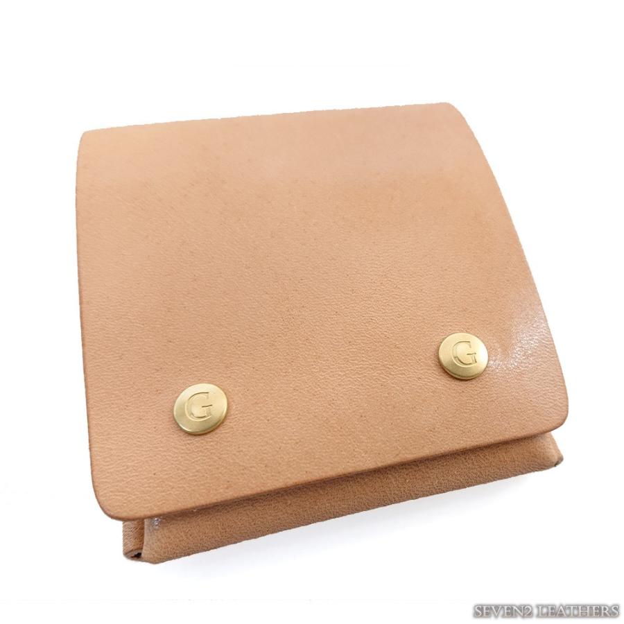 レッドムーン REDMOON ミニウォレット シームレス 1枚革 ショートウォレット ヌメ革 サドルレザー 名入れ無料  GHOST-MW2 |  | 04