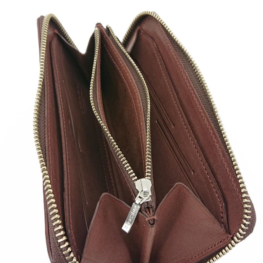 REDMOON レッドムーン コンパクト ロングウォレット ブライドルレザー ラウンドファスナー 小さい 長財布 大容量 ハンサム ミニロングウォレット HANDSOME-BDの画像