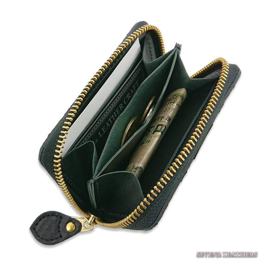 KC,s（ケイシイズ） ミニウォレット ラウンドジップ マットパイソン