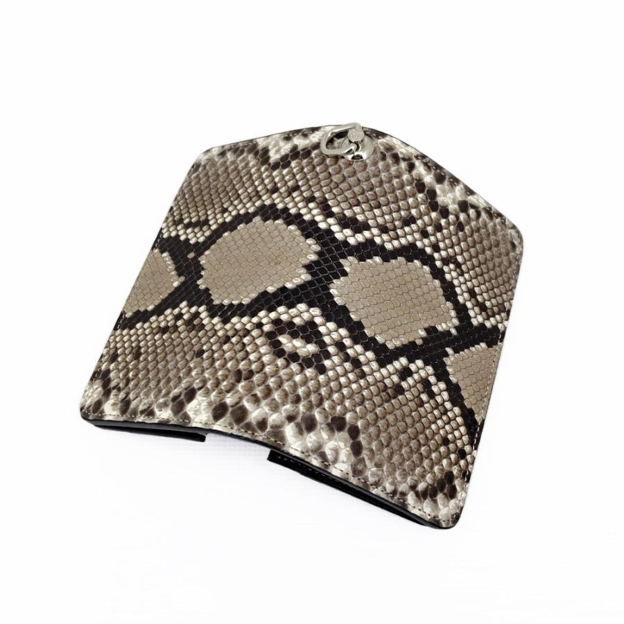 KC,s ケイシイズ ロングビルフォールド エレノア パイソン ヘビ革 ミドル ウォレット 二つ折り財布 本革 牛革 収納力 KIB506 | KC,s | 04