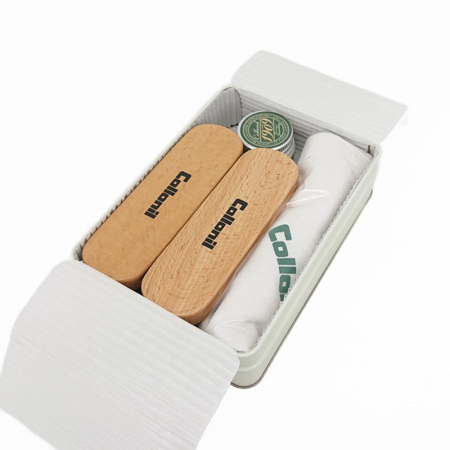 Collonil コロニル レザーケア メンテナンス セット シュプリーム クリーム 馬毛 豚毛 ブラシ クロス レトロ缶 ケイシイズ KKK232 | COLLONIL | 03