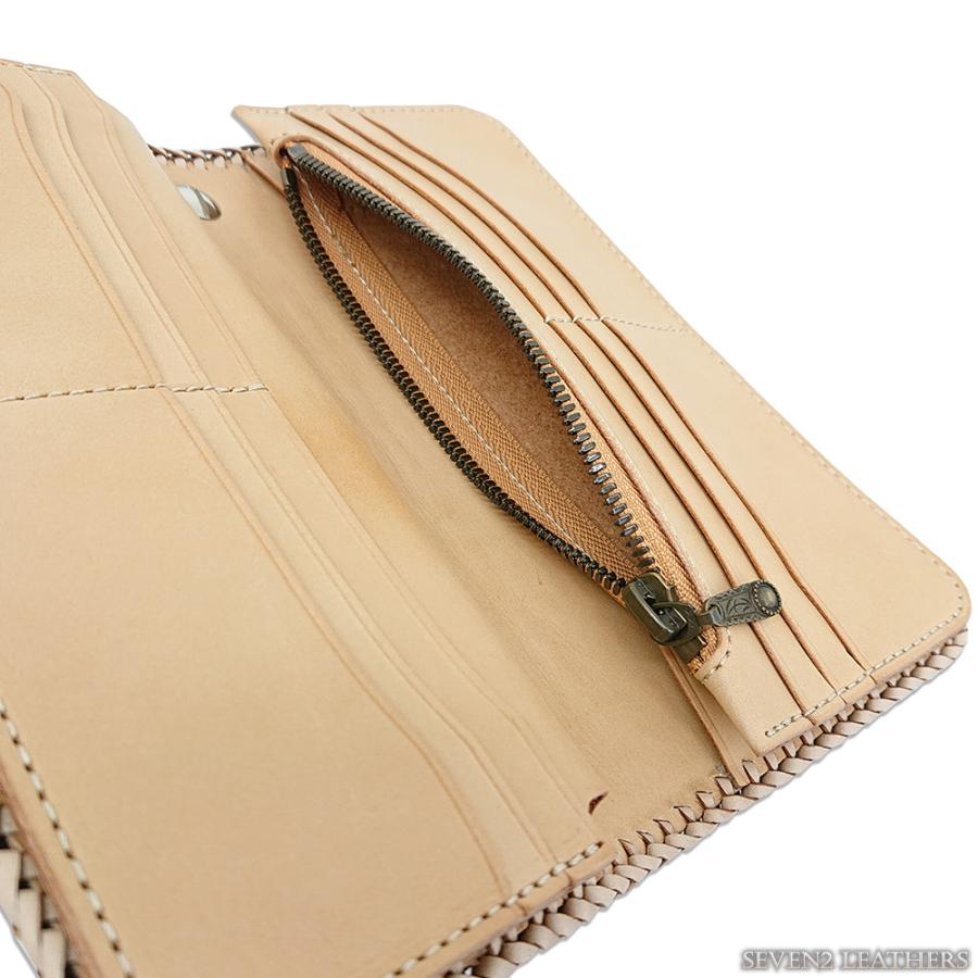 kc.sレザー長財布 モンタナ ライダースウォレット モンタナ【ブラウン3トーン