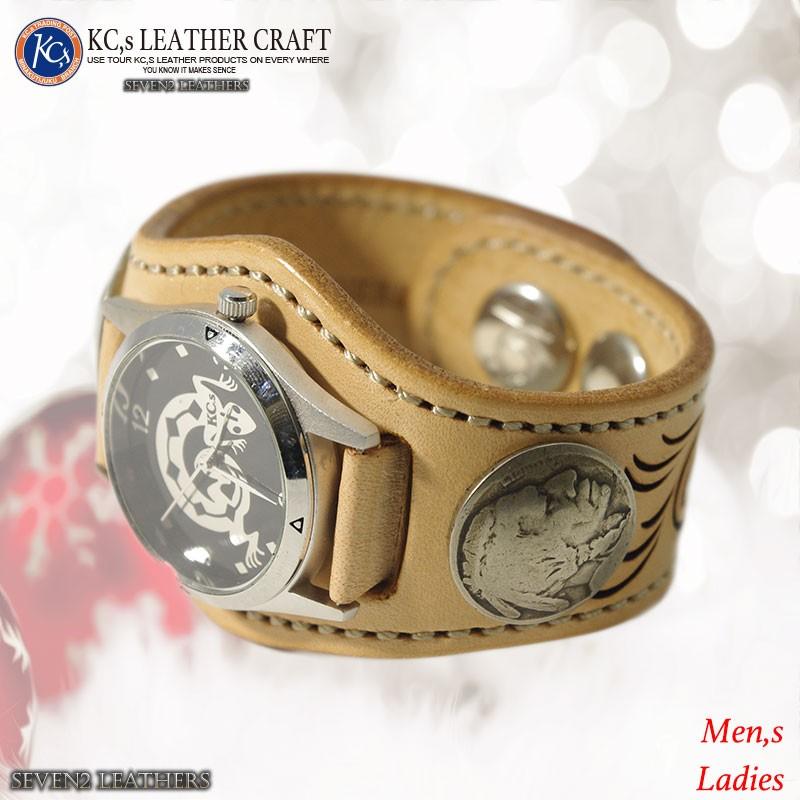 ケイシイズ ケーシーズ KC,s ブレスレット 腕時計 カービング 全 レザーブレス ４色 牛革 kpr503 プレゼント | KC,s