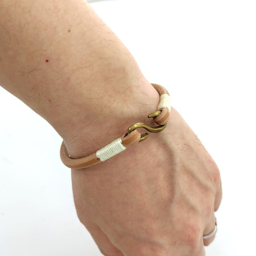 KC,s ケイシイズ ブレスレット Sフック カウハイド NEO 2サイズ シンプル 革ひも 手縫い 本革 レザー アクセサリー ペア KQA002 | KC,s | 07