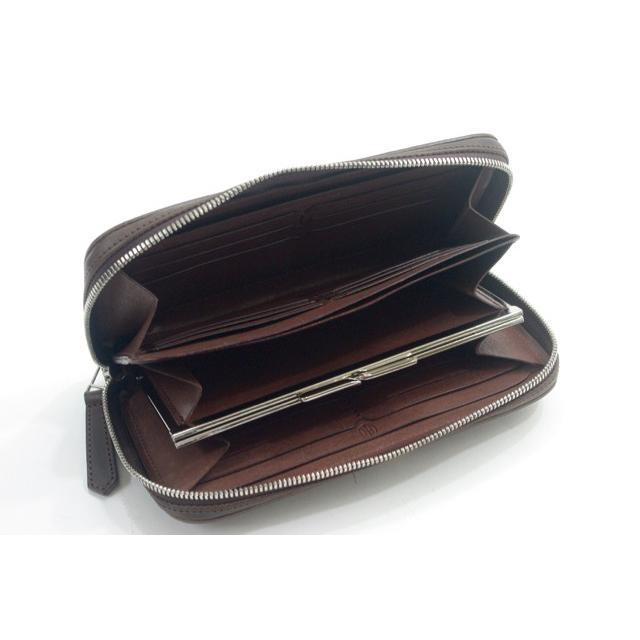 パイロットリバー PAILOTRIVER 長財布 ラウンドファスナー がま口 特注仕様 全2色 男女兼用 牛革 lp-million-prgn プレゼントの画像