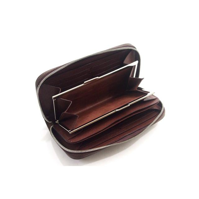パイロットリバー PAILOTRIVER 長財布 ラウンドファスナー がま口 特注仕様 全2色 男女兼用 牛革 lp-million-prgn プレゼントの画像