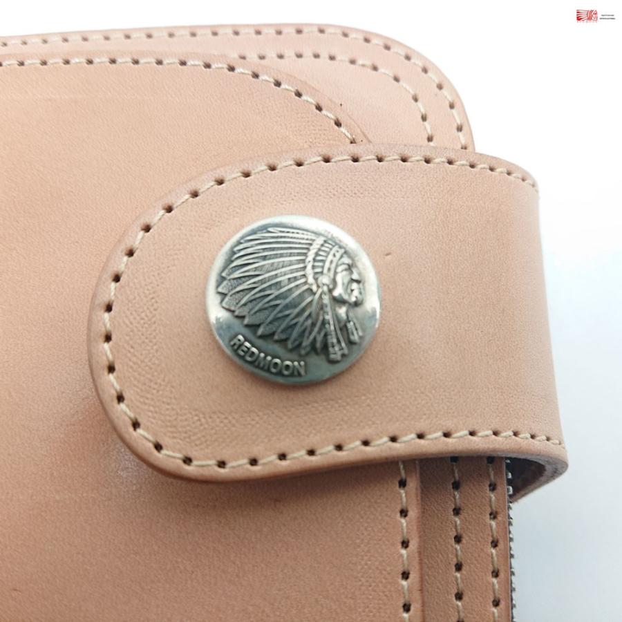 REDMOON レッドムーン財布 本革 長財布 ロングウォレット レザーウォレット ラウンドジップ 牛革 アメカジ ファッション コンチョ ライダース 全6色 lp2000-cwzの画像