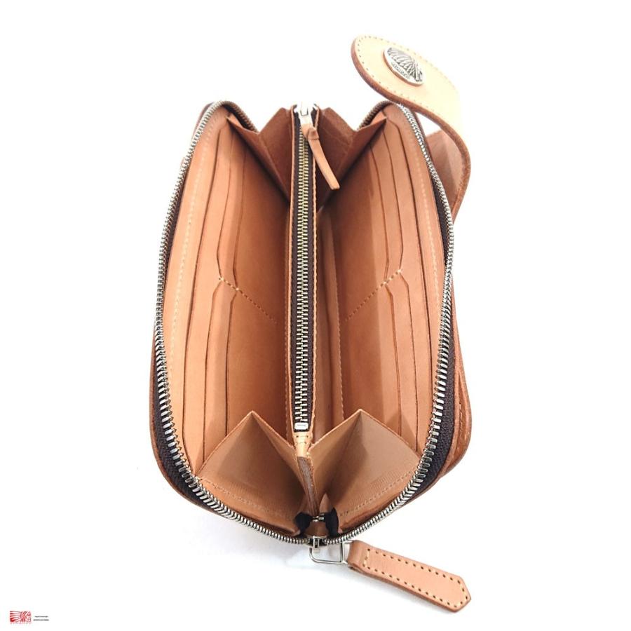 REDMOON レッドムーン財布 本革 長財布 ロングウォレット レザーウォレット ラウンドジップ 牛革 アメカジ ファッション コンチョ ライダース 全6色 lp2000-cwzの画像