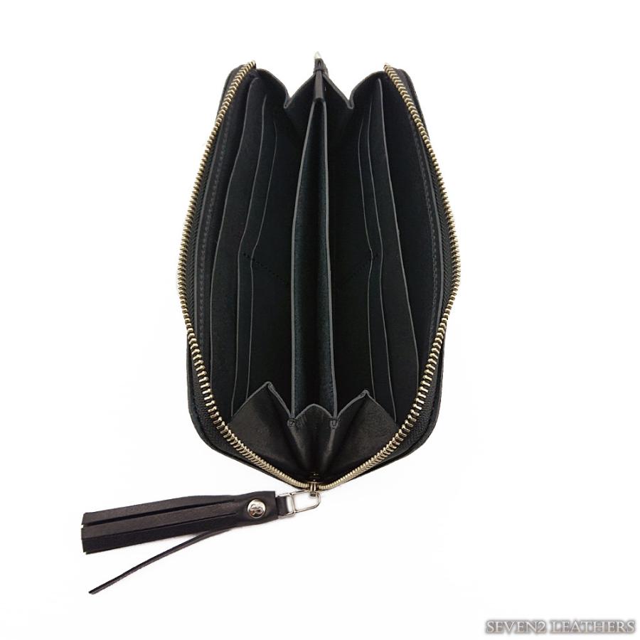 パイロットリバー PAILOT RIVER 財布 ロングウォレット L型ファスナー 30mmコンチョ 収納力 Ｌジップ ラウンドファスナー 牛革 LP2000-PRLA2 RM2021 | REDMOON | 06