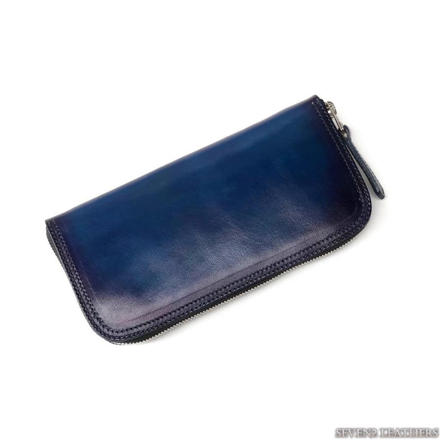 パイロットリバー PAILOTRIVER 長財布 ロングウォレット ラウンドジップ メンズ 手染め レザー 牛革 日本製 lp2000-prp-s プレゼントの画像
