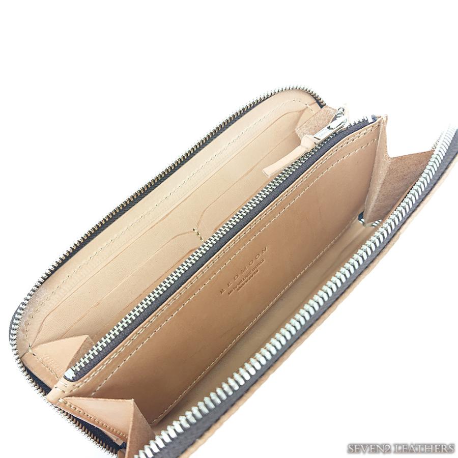 レッドムーン REDMOON 長財布 ロングウォレット レザーウォレット ラウンドファスナー 花柄 フローラル エンボス 全3色 男女兼用 牛革 本革 送料無料 | REDMOON | 06