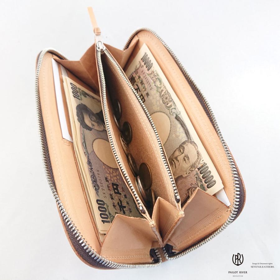 パイロットリバー PAILOTRIVER ラウンドファスナー ロングウォレット レザーウォレット 本革 全6色 男女兼用 牛革 PR-BAREBACK-GM プレゼント | REDMOON | 10