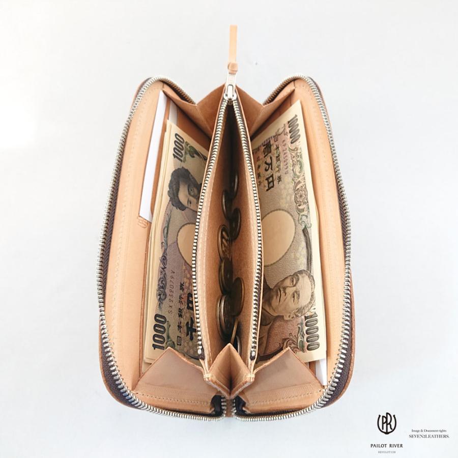 パイロットリバー PAILOTRIVER ラウンドファスナー ロングウォレット レザーウォレット 本革 全6色 男女兼用 牛革 PR-BAREBACK-GM プレゼント | REDMOON | 09