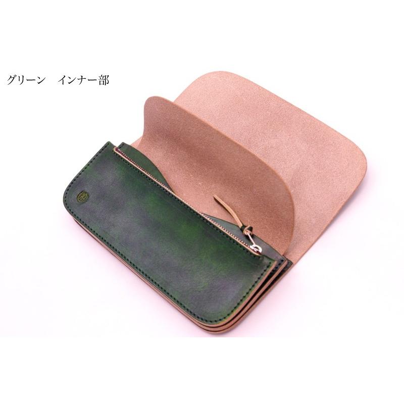 パイロットリバー PAILOTRIVER 長財布 手染め ロングウォレット レザーウォレット 本革 全4色 男女兼用 牛革 pr-kujira-s プレゼントの画像
