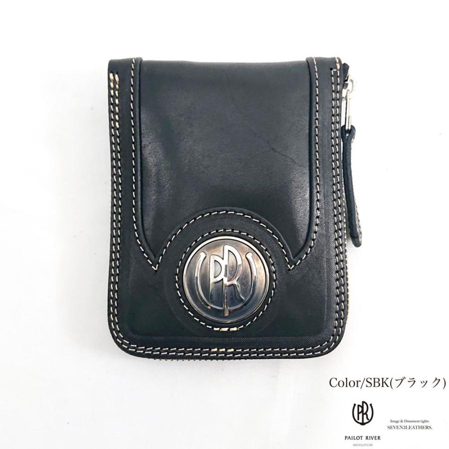 パイロットリバー PAILOTRIVER 短財布 メンズ ショートウォレット レッドムーン 男女兼用 牛革 pr-lp01a38 プレゼントの画像