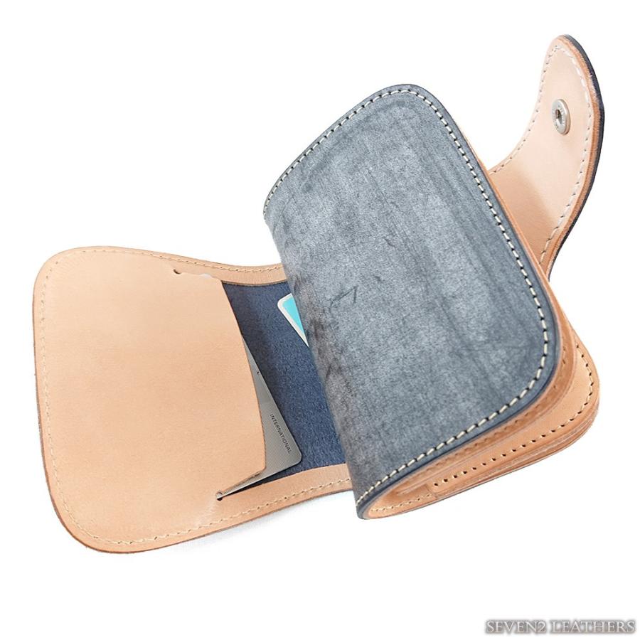 パイロットリバー PAILOTRIVER 限定販売 短財布 ショートウォレット メンズ レッドムーン ブライドルレザー 本革 日本製 牛革 PR-LW01RM38-BDの画像