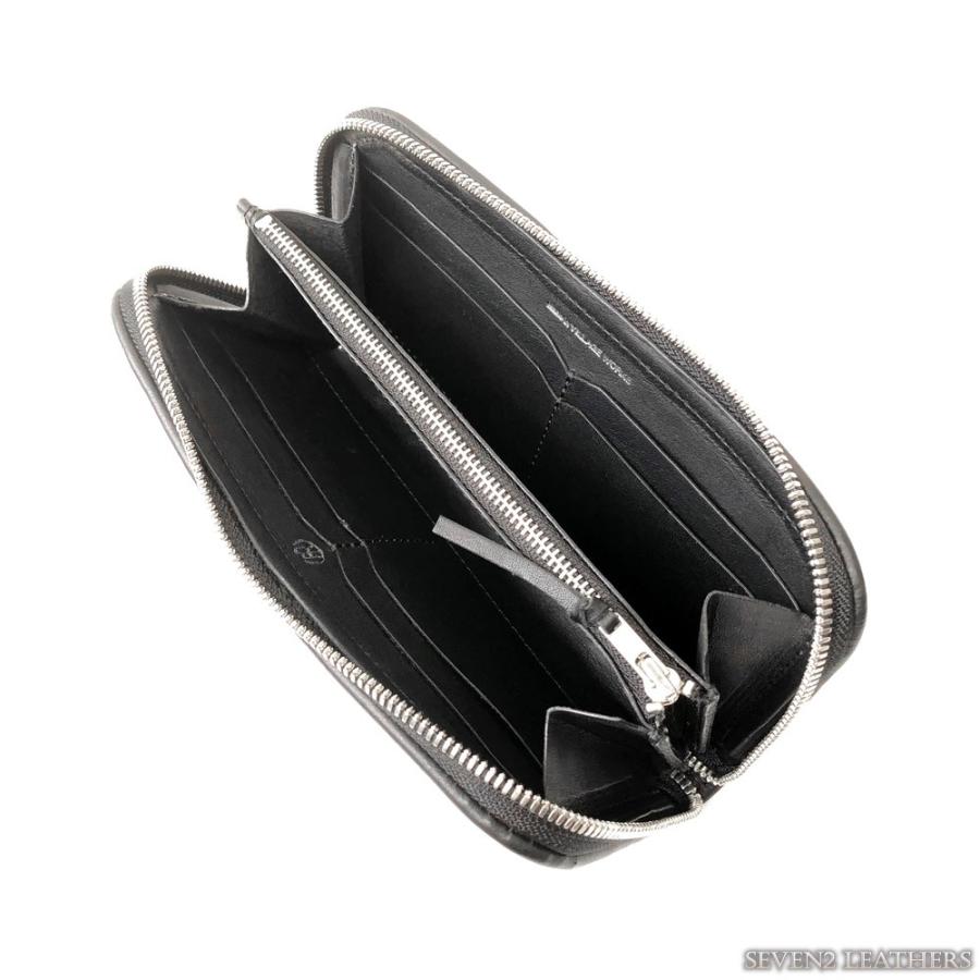 パイロットリバー　レッドムーン　黒いレザー編み込み長財布 REDMOON（レッドムーン） パイロットリバー PAILOT RIVER 長財布