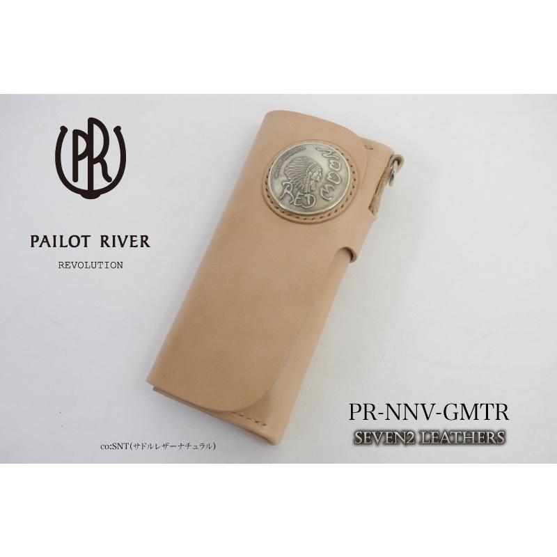 パイロットリバー PAILOTRIVER 長財布 ロングウォレット 全3色 男女兼用 牛革 コンチョ pr-nnv-gmtr プレゼント