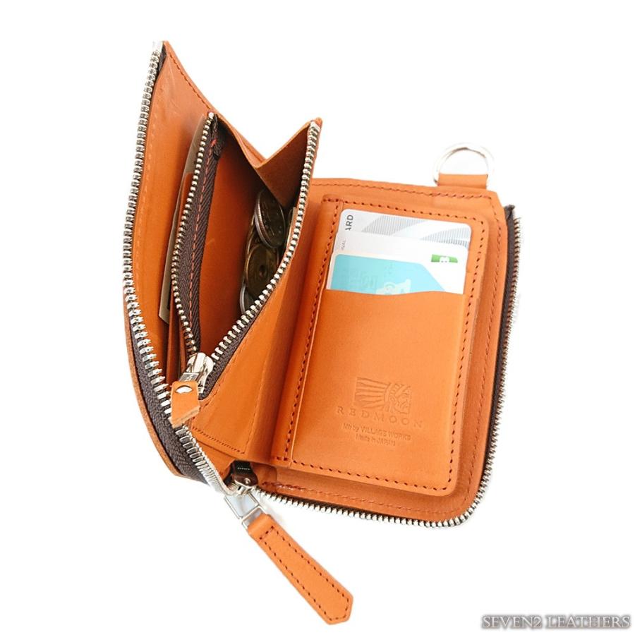 REDMOON レッドムーン ミドルウォレット L型ファスナー レザー REDMOON レッドムーン ミドルウォレット L型ファスナー レザー