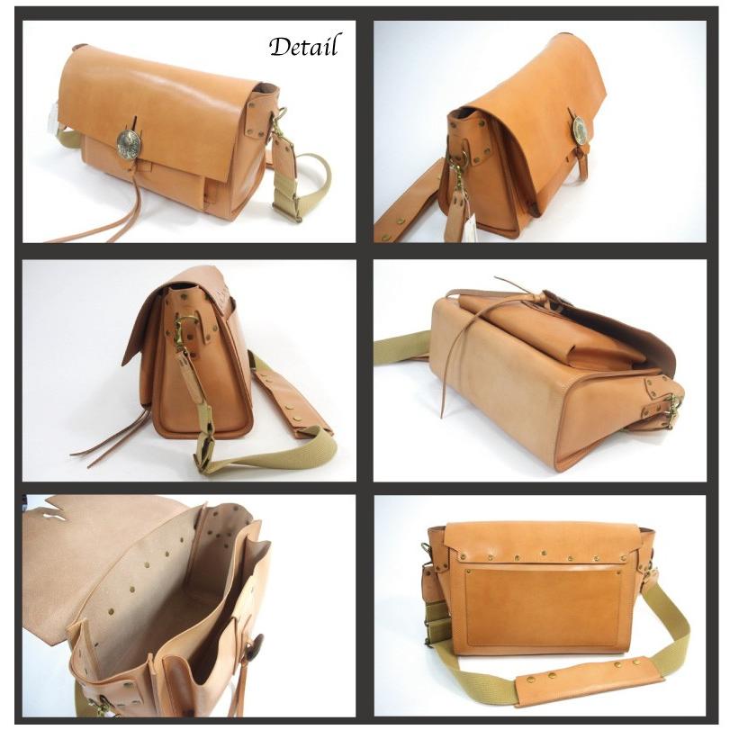 REDMOON レッドムーン レザー ショルダー バッグ サコッシュ コンチョ REDMOON レッドムーン ショルダーバッグ クロムエクセル カバン