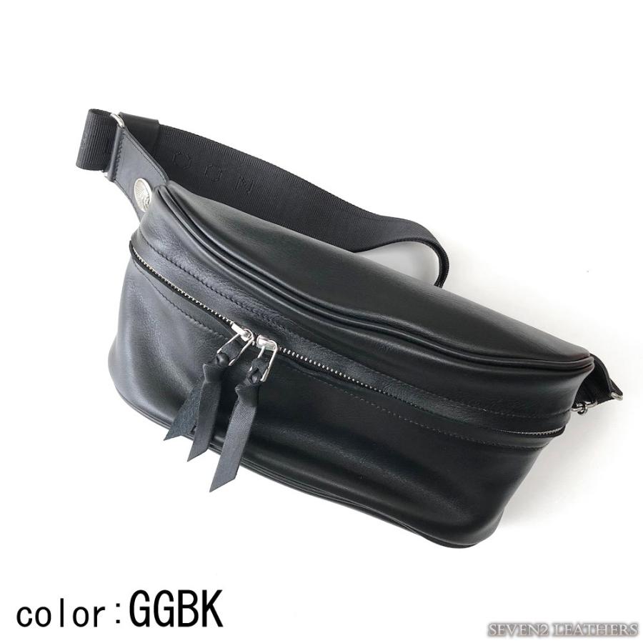 【美品】現行品 REDMOON レッドムーン レザー ボディバッグ コンチョ 黒 REDMOON（レッドムーン） ボディバック ウェストバッグ ショルダー