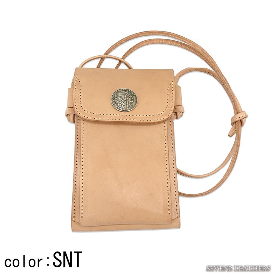 RED MOON × Marlboro スマートフォンレザーポシェット コンチョ REDMOON レッドムーン バッグ レザーポーチ ホルスター 本革