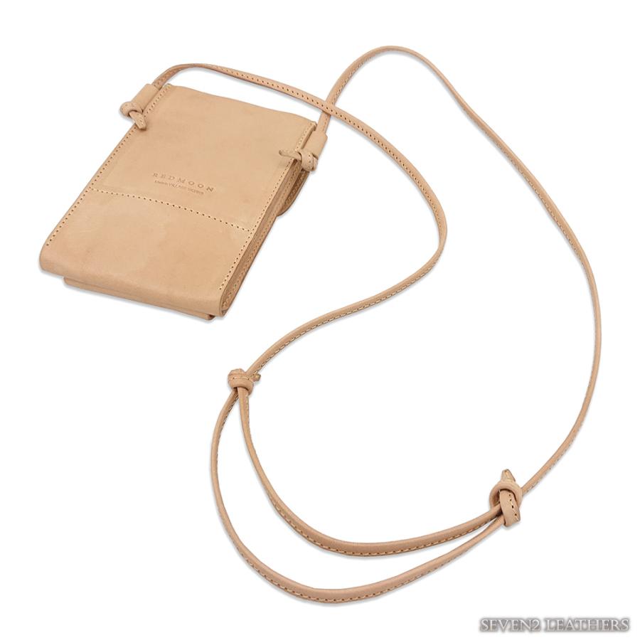 RED MOON × Marlboro スマートフォンレザーポシェット コンチョ REDMOON レッドムーン レザーポーチ スマホショルダー ミニ