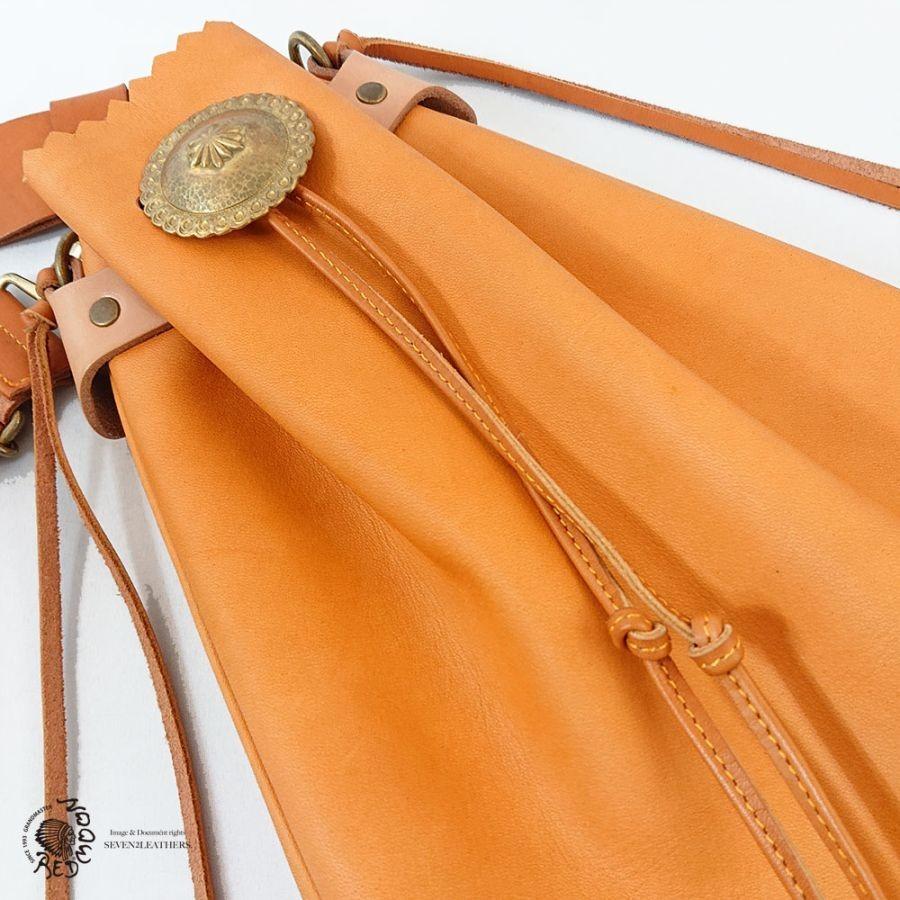 REDMOON（レッドムーン） ショルダーバッグ 巾着 グローブレザー 本革