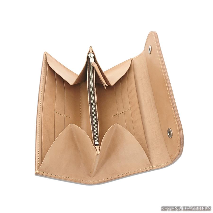 レッドムーンレザー 長財布 ボタン付き ブラウン ストラップ付き 楽天市場】REDMOON レッドムーンRound zip (fastener)Long Wallet