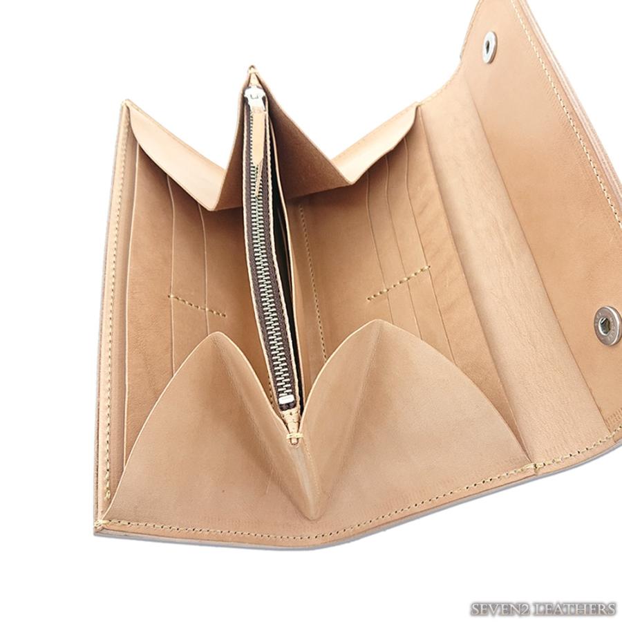 REDMOON レッドムーン 長財布 フラップタイプ ロングウォレット かぶせ蓋 2点ボタン留め 収納 シンプル 本革 革財布 レザー RM-THW04の画像