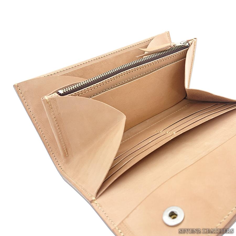 REDMOON レッドムーン 長財布 フラップタイプ ロングウォレット かぶせ蓋 2点ボタン留め 収納 シンプル 本革 革財布 レザー RM-THW04の画像
