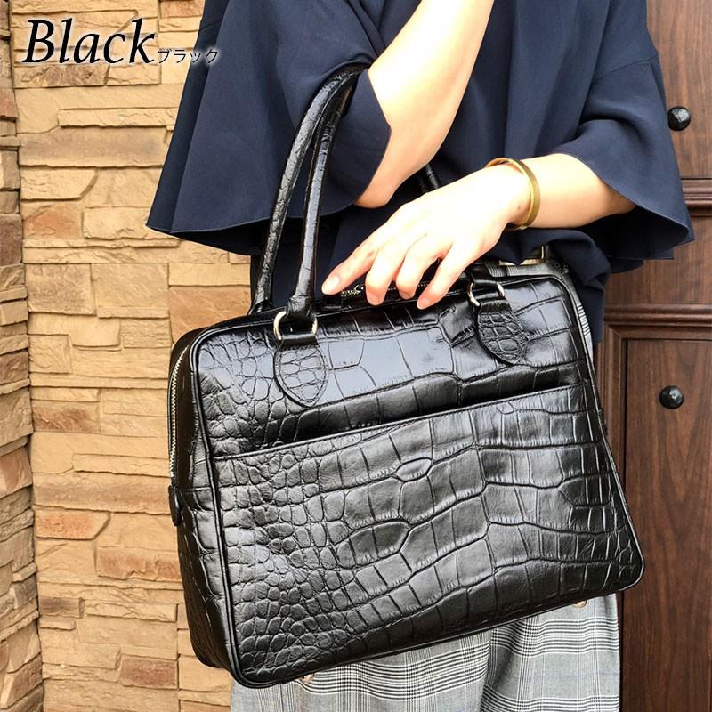 A4 ジップ クロコ型押し 軽量 高級感漂う ムラ染 ソフトレザー ビジネス対応 ハンドバッグ 本革 レザー 革 ビジネス 通勤 sb0075 プレゼント |  | 01