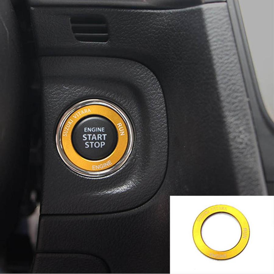 非常に高い品質 エスティーエスミチコ スズキ エスクード エンジンスタート リング 金 Escudo ガソリン車用 ドレスアップ 送料無料 Szu A03 Discoversvg Com
