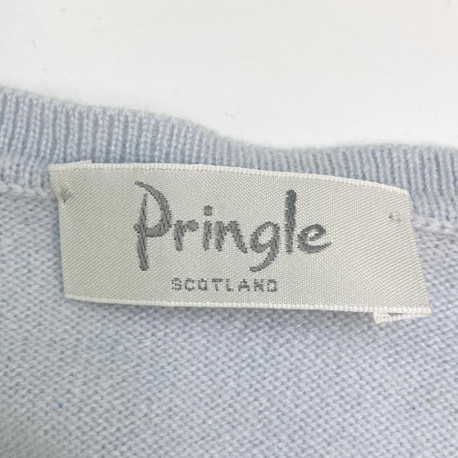 Pringle プリングル ニットベスト ブルー系 XS レディース : ブランド 