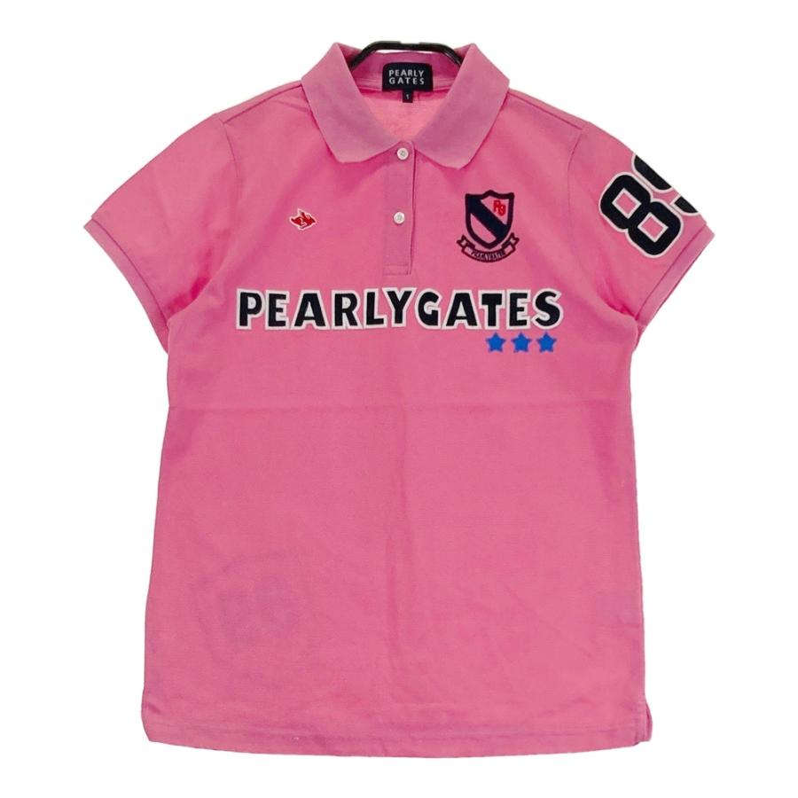 PEARLY GATES ゴルフ用ポロシャツ ピンク PEARLY GATES パーリーゲイツ 半袖ポロシャツ ピンク系 1 ゴルフウェア