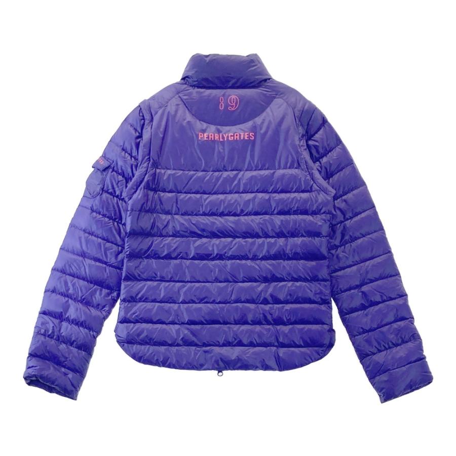 良品 パーリーゲイツ レディース 2Way ダウンジャケット サイズ1 パープル PEARLY GATES パーリーゲイツ 2WAYダウンジャケット パープル系