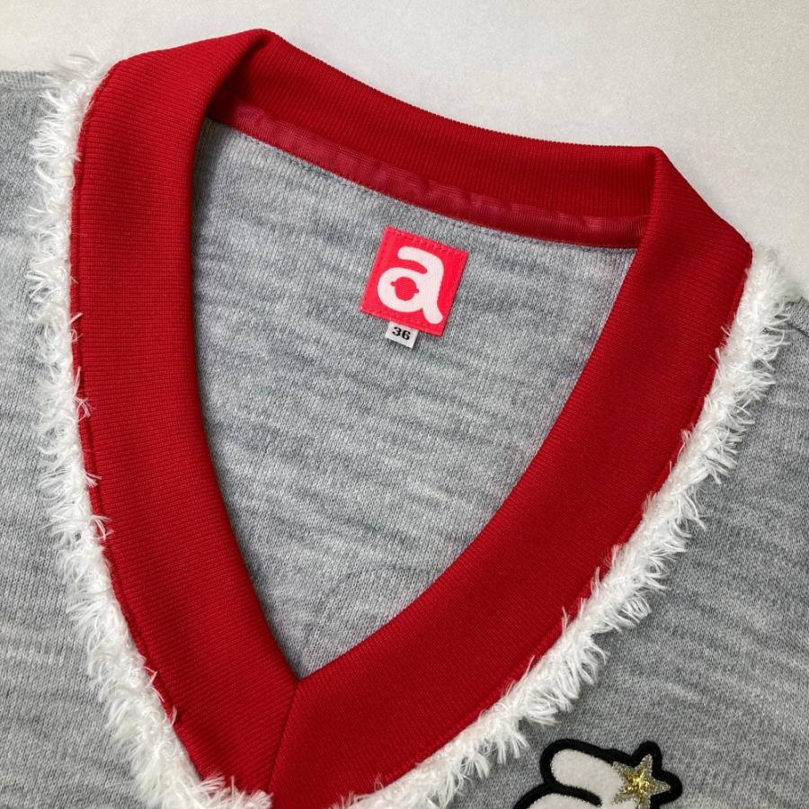 ARCHIVIO アルチビオ A619919 Vネックニット  グレー系 36 ゴルフウェア レディース_2