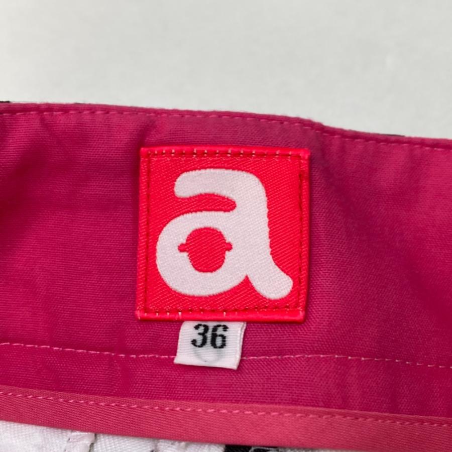 ARCHIVIO アルチビオ キュロットスカート ストライプ ブラック系